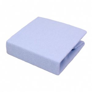 neperšlampama frotinė paklodė su guma mėlyna