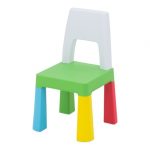 vaikiška kėdutė plastikinė marga spalvota