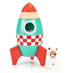 žaislas raketa- delionė kūdikiui raudona žalia
